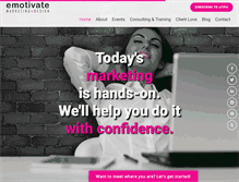 Tablet Screenshot of emotivatemarketingdesign.com